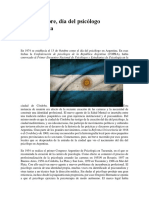 13 de Octubre día del psicólogo en Argentina - Freda Freijo Bechero