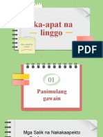 Ika-Apat Na Linggo: Here Starts The Lesson!