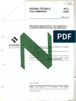 NTC 2209 Industria Farmaceútica y de Cosméticos. Algodón Purificado para Uso Medicinal