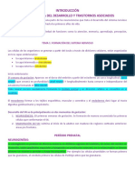 NEUROBIOLOGIA DEL DESARROLLO Y TRASTORNOS ASOCIADOS Tema 1