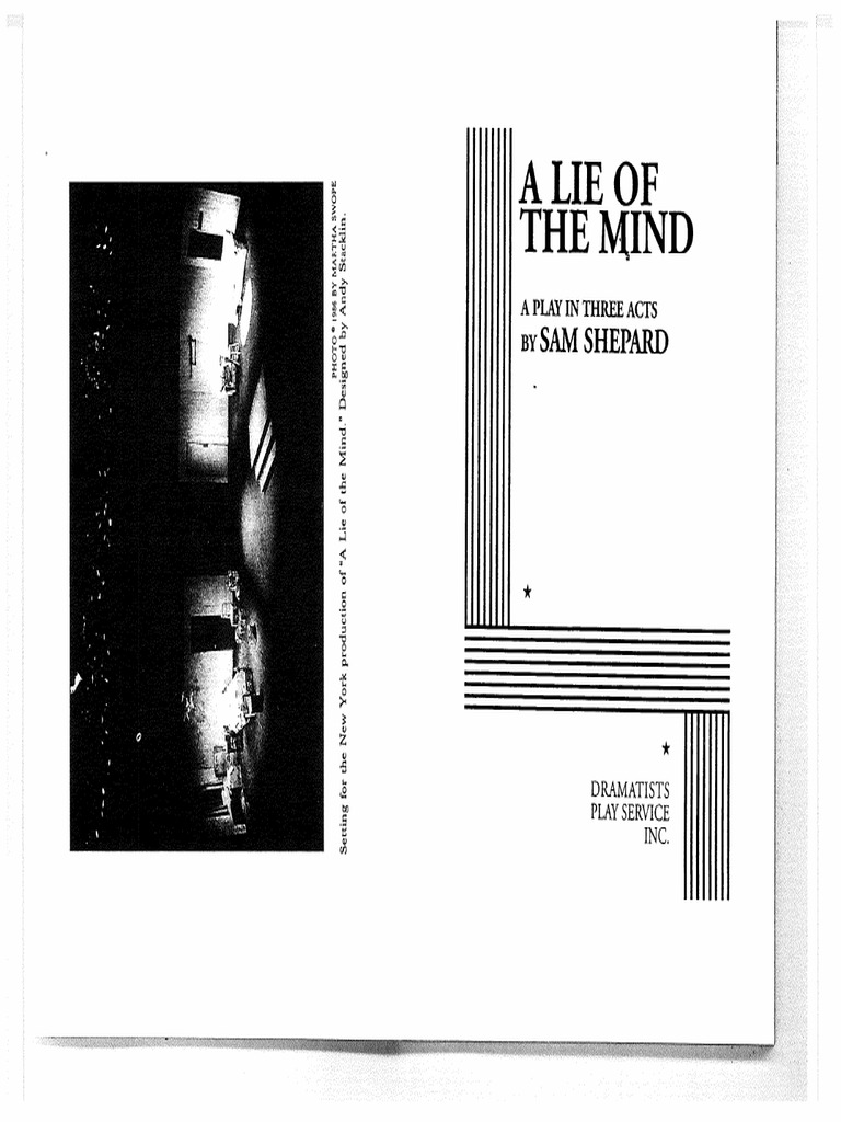 A Lie Of The Mind Script Pdf _ Lie Of The Mind Sam Shepard Script Pdf ...