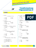 Transformaciones Trigonometricas II: Programa de Reforzamient o Escolar