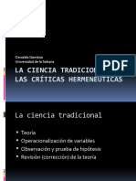 2-Características Generales de Una Ciencia Tradicional