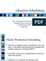 Chapter 3 - : Master Production Scheduling
