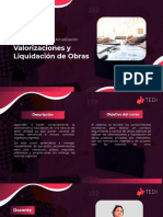 Valorizaciones y Liquidación de Obras