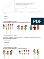 Actividad Complementaria de Educación Física N 1 Tipos de Formaciones en Educación Física