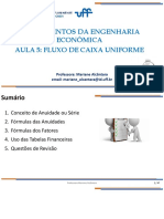 Cálculo de fluxo de caixa uniforme e anuidades