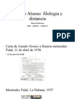 Amado Alonso Filologia y Lejanía