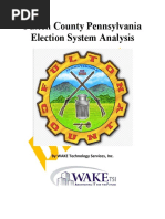 Wake TSI Draft Report For Fulton County 2020 Election Review