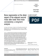 Bone regeneration after lower third molar coronectomy