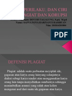 Jenis, Perilaku, Dan Ciri Plagiat Dan Korupsi