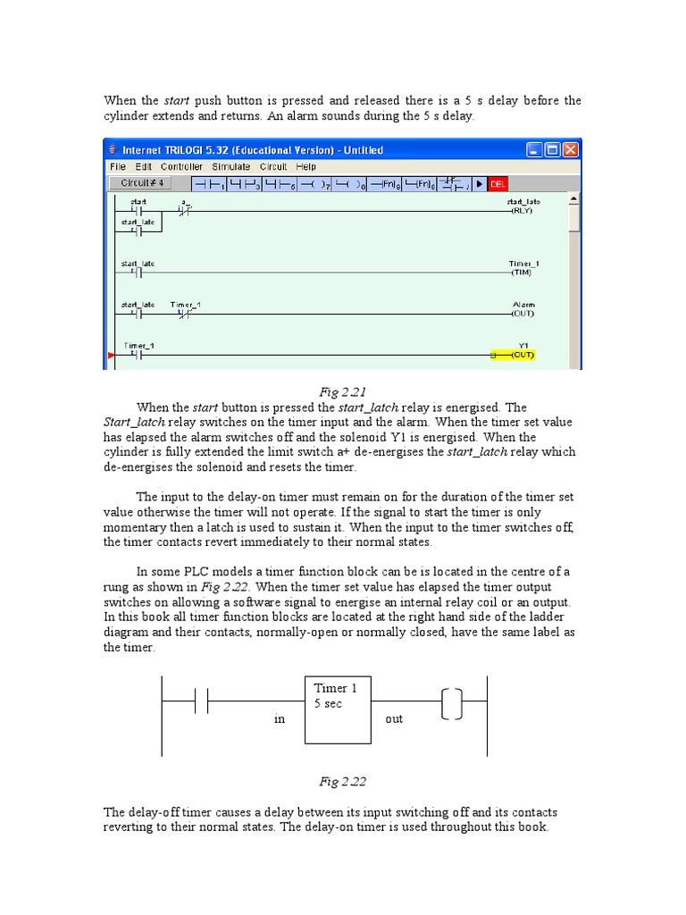 PLC Timers and Pulse Generators Guide | PDF | Timer | Relay