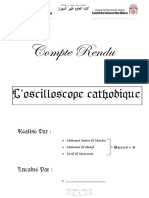 Compte Rendu Loscilloscope Cathodique