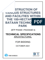 Architectural Technical Specifications Ph1 Pkg3