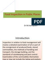 Food Inspection in Public Places: DR M.Hamayoun