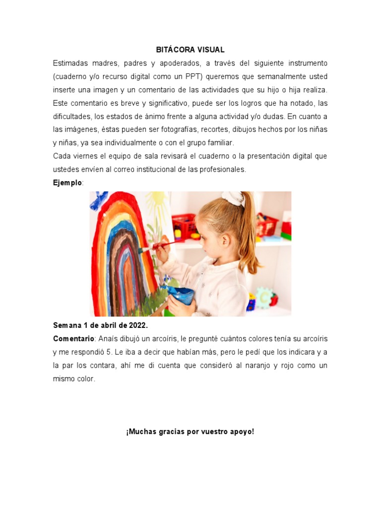 Bitacora de Visual | PDF