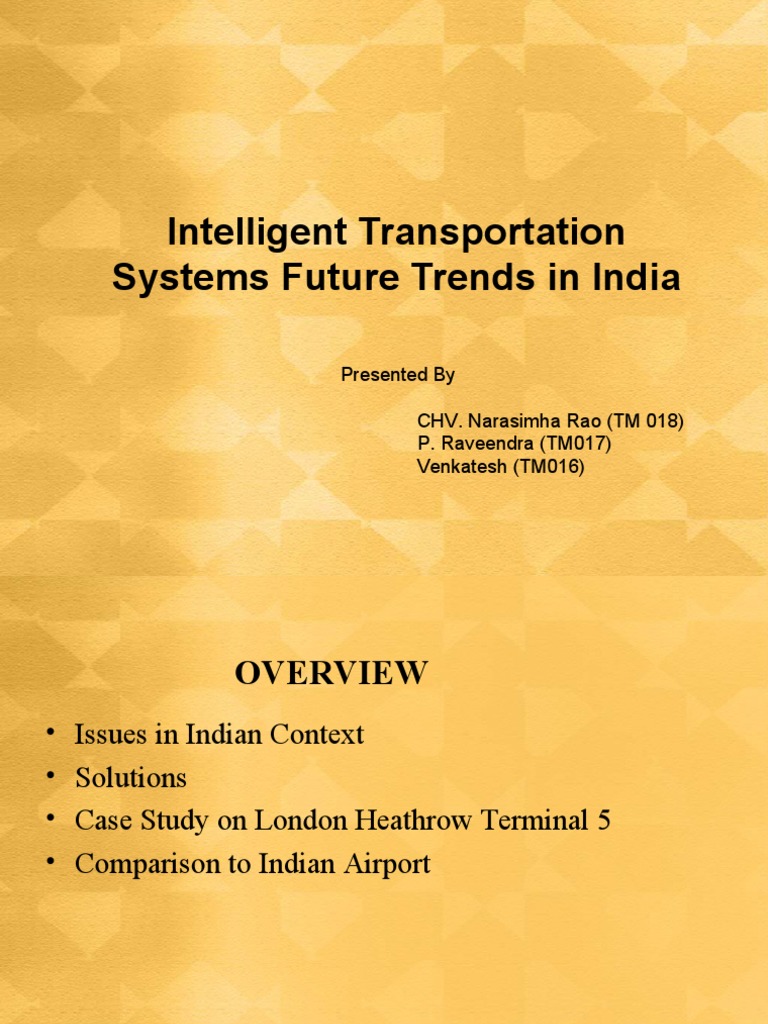 Future Trends in Indian Transportation Systems | PDF | Train Station ...