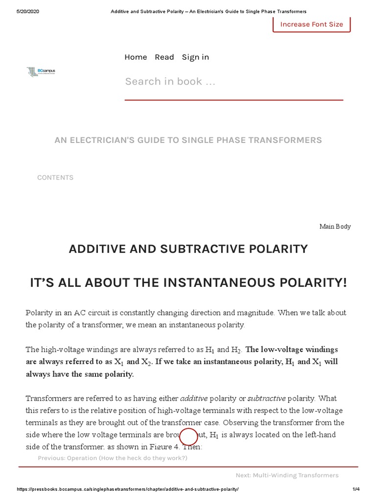 Additive and Subtractive Polarity - An Electrician's Guide To Single