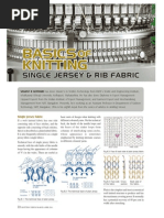 Rib and Interlock Fabric Structures | PDF | Knitting | Clothing