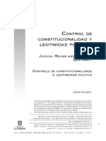 Jeremy Waldron - Control de Constitucionalidad y Legitimidad Política