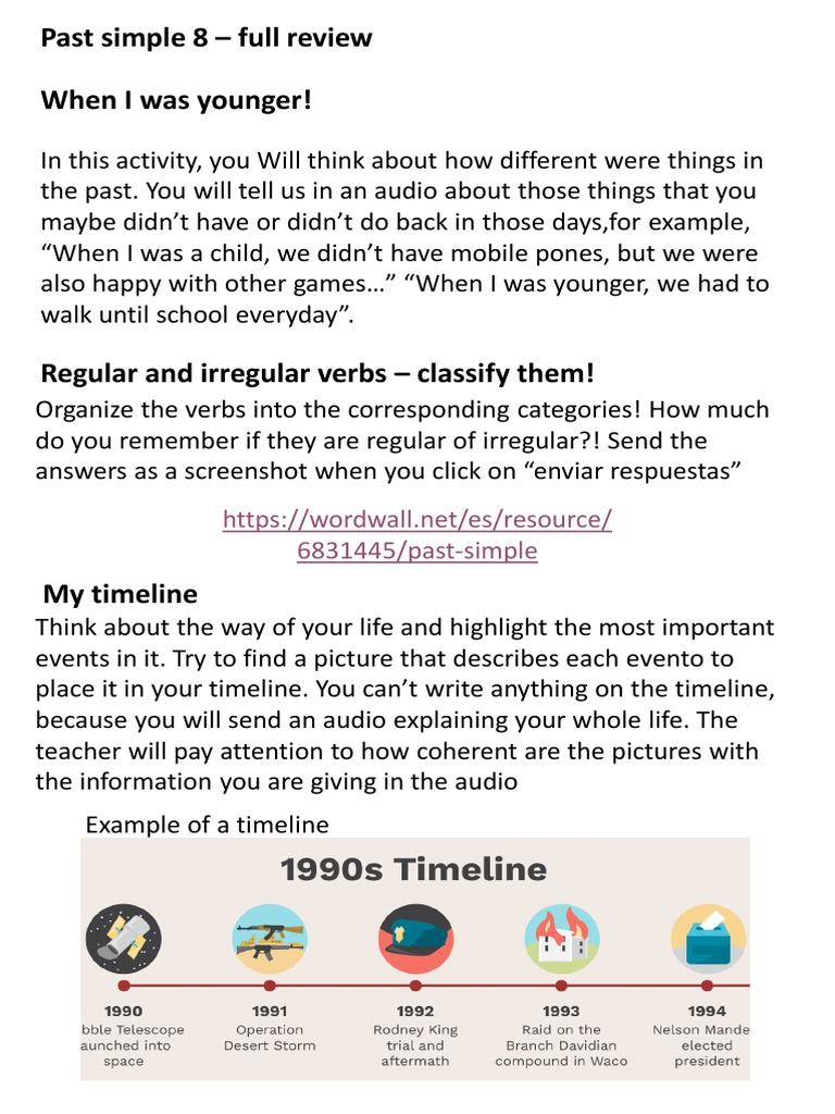 Past Simple 8 - Full Review | PDF