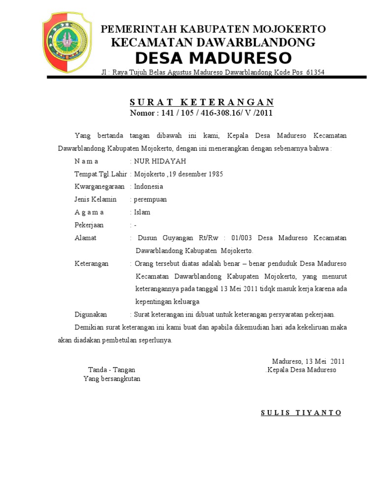 Surat Keterangan Sakit