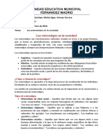 Los Estereotipos en La Sociedad - Quishpe, Egas, Carrera - 10 F