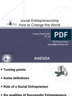 Social Entrepreneurship How To Change The World