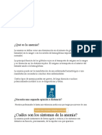 Anemia: causas, síntomas y tratamiento