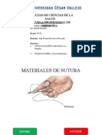 Material de Sutura, Nudos Quirurgicos (Manuales e Instrumentados)