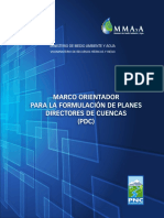 Marco Orientador para La Formulación de Planes Directores de Cuencas (PDC)