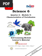 Science 6: Quarter 2 - Module 5: Characteristics of Vertebrates