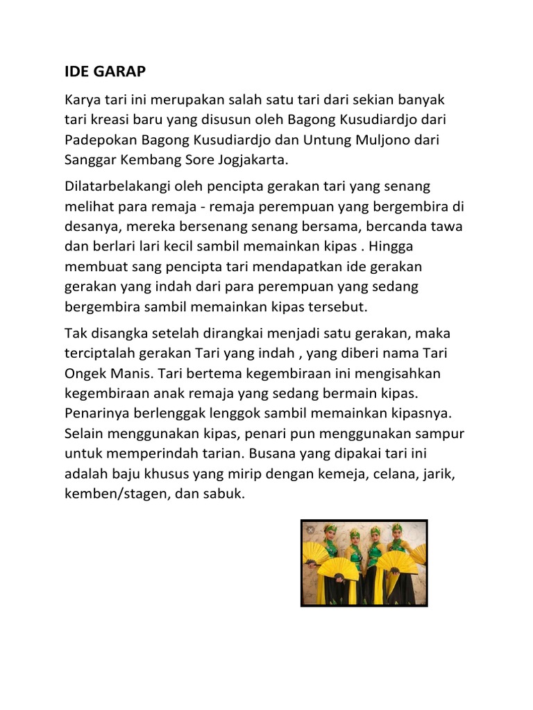 Ide Garap Ongkek Manis | PDF