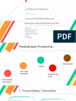 Teori Belajar Dan Pembelajaran PRESENTASI