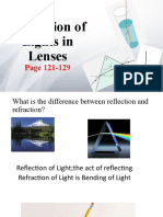 Refraction of Lights in Lenses: Page 121-129