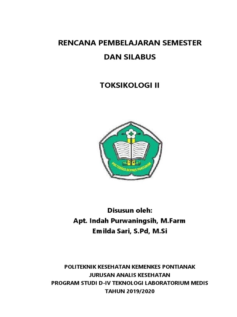 RPS-Silabus Toksi II D4 2019 - INDAH | PDF