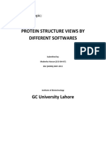 Protein Structure Views by Different Softwares: Assignment Topic