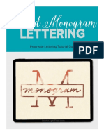 Procreate Tutorial - Foil Split Monogram