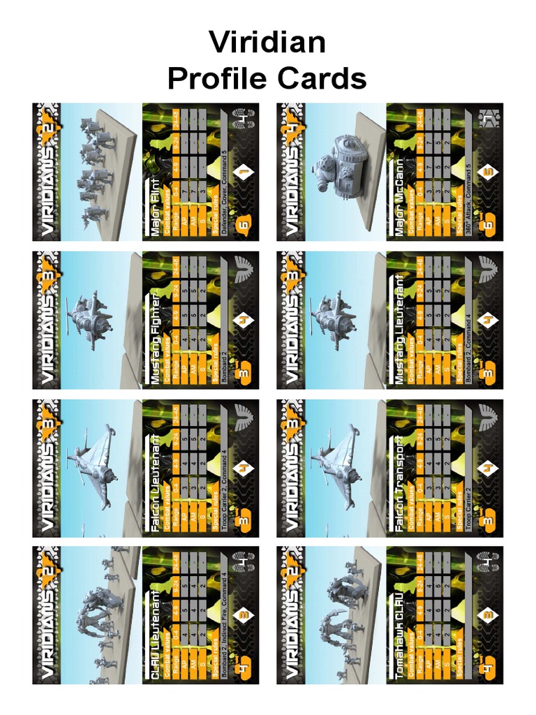 AoT Profile Cards Viridian | PDF