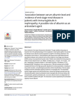 Association Between Serum Albumin Level - Incidence of ESRD in Patients With IgA Nephropathy