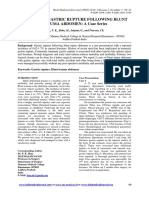 Traumatic Gastric Rupture Following Blunt Trauma Abdomen: A Case Series