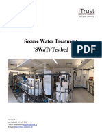 Secure Water Treatment (SWaT) Testbed Overview