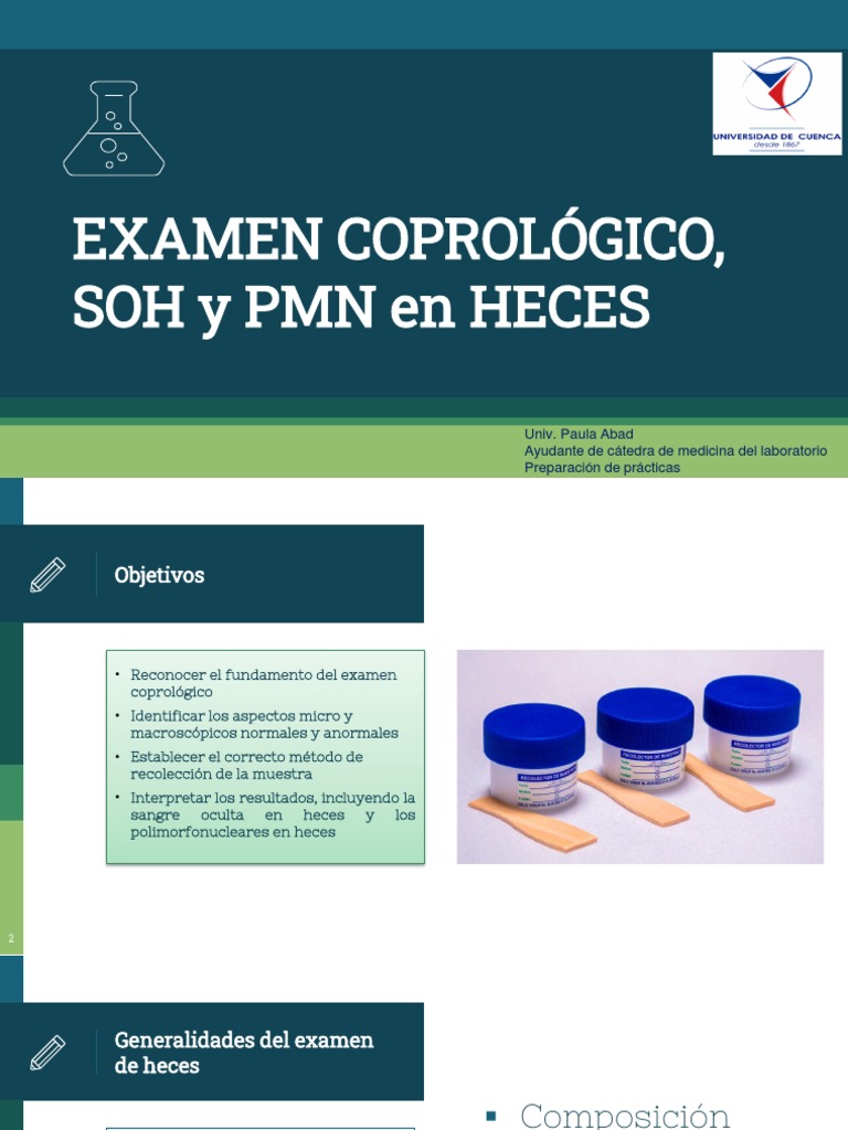 Examen Coprológico Estudiantes | PDF | Heces | Cáncer colonrectal