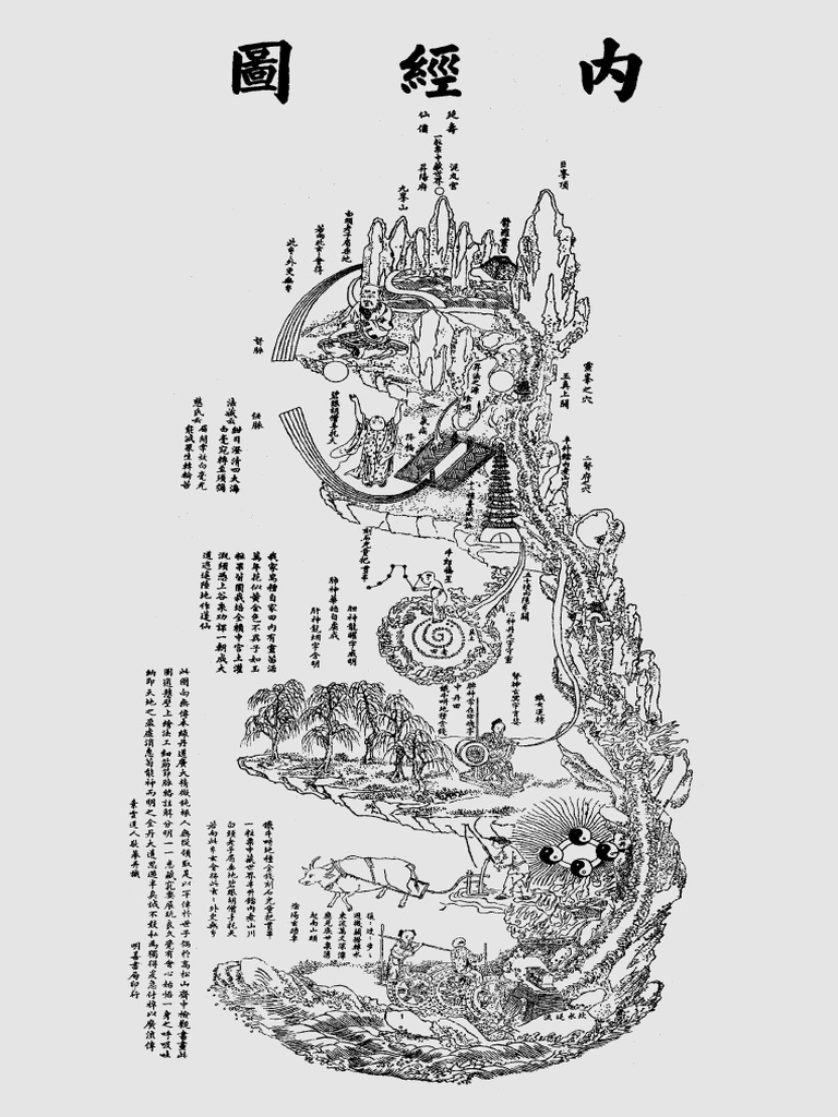 「図解 気脈養生 内経図」唐頤著 レア本◆内経図 内經圖 内丹 気功 煉丹 仙道 図解 気脈養生 内経図」唐頤著 レア本◇内経図 内經圖 内丹 気功