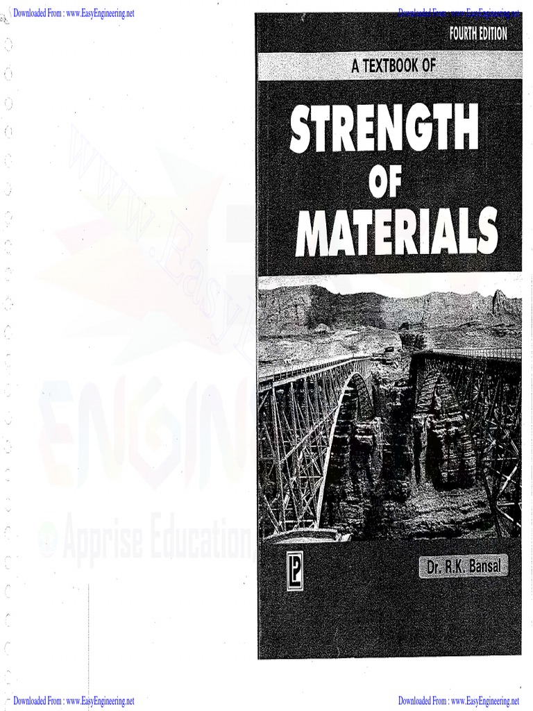Strength of Materials by R.K.bansal PDF