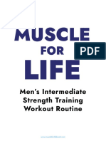 Muscle: Men's Intermediate Strength Training Workout Routine