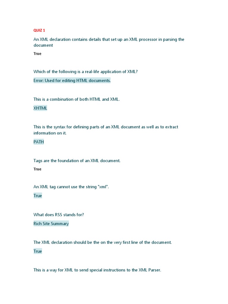 Use Xml Based Web Applications