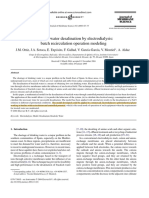  Brackish water desalination by electrodialysis