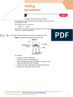 C4 Chemical Calculations Exam-Style Questions: (1 Mark)