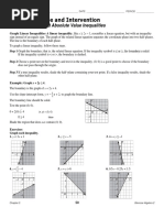 2-8 Study Guide and Intervention: Graphing Linear and Absolute Value Inequalities